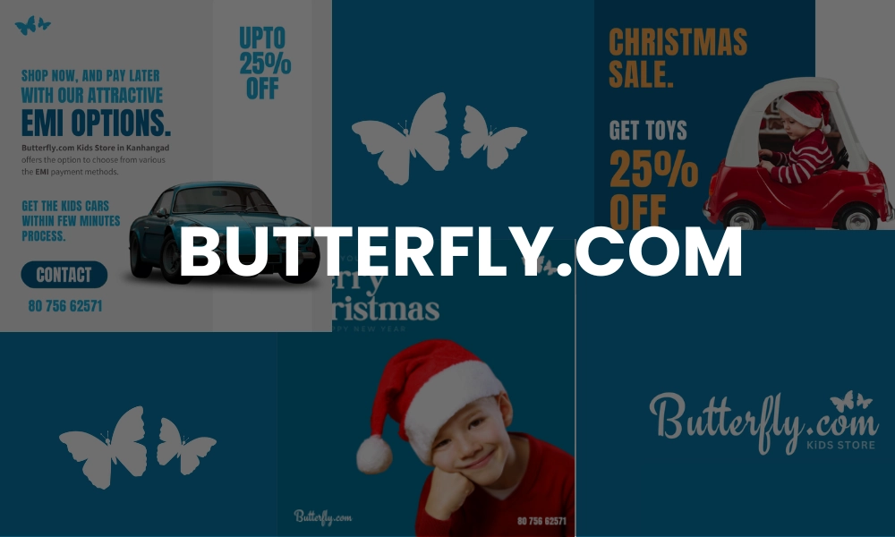 butterfly store background